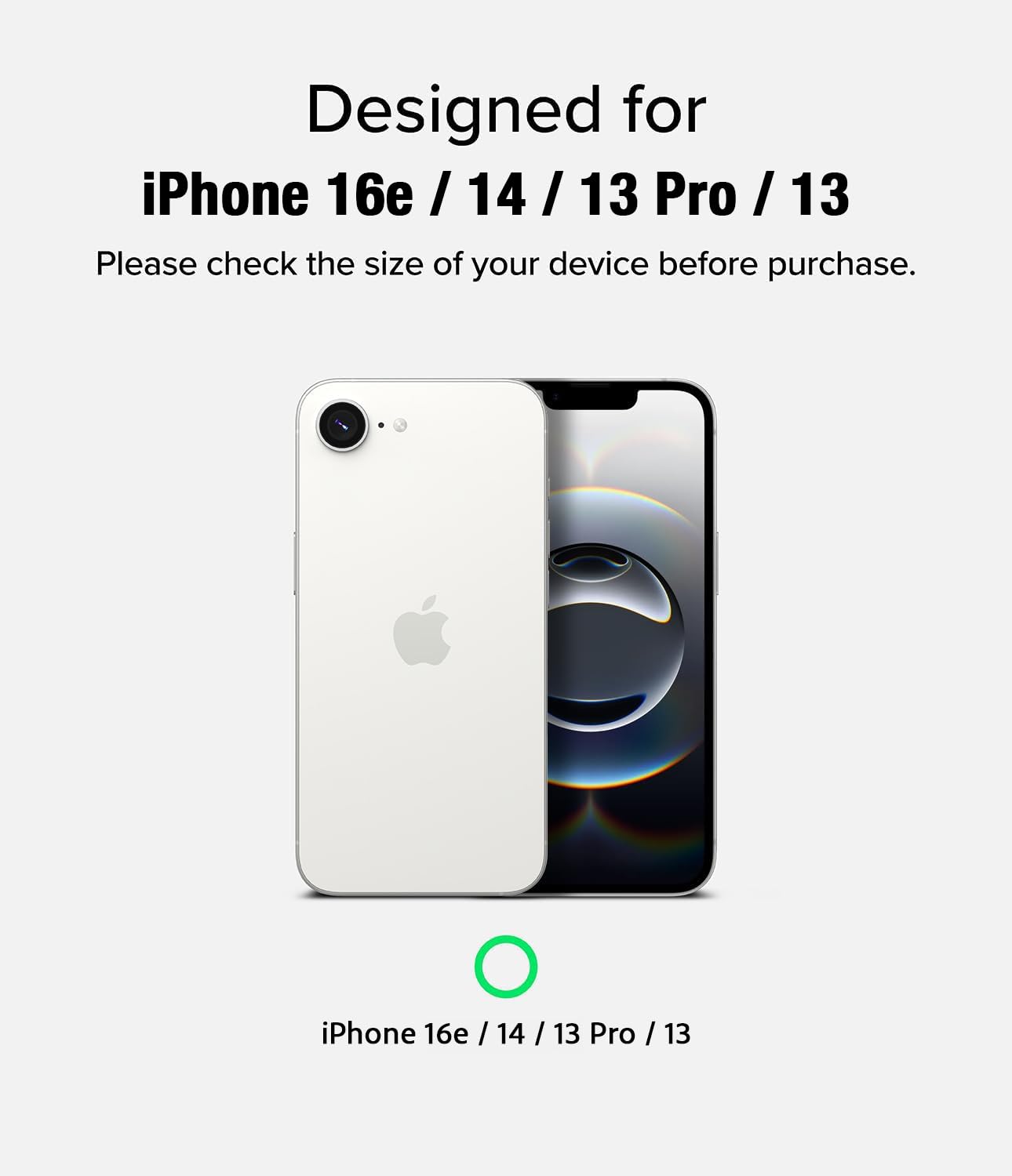 DABEN NovaArmour Tempered Glass Screen Protector Guard for iPhone 16e / 14/13 pro / 13, ESD - 1 Pack