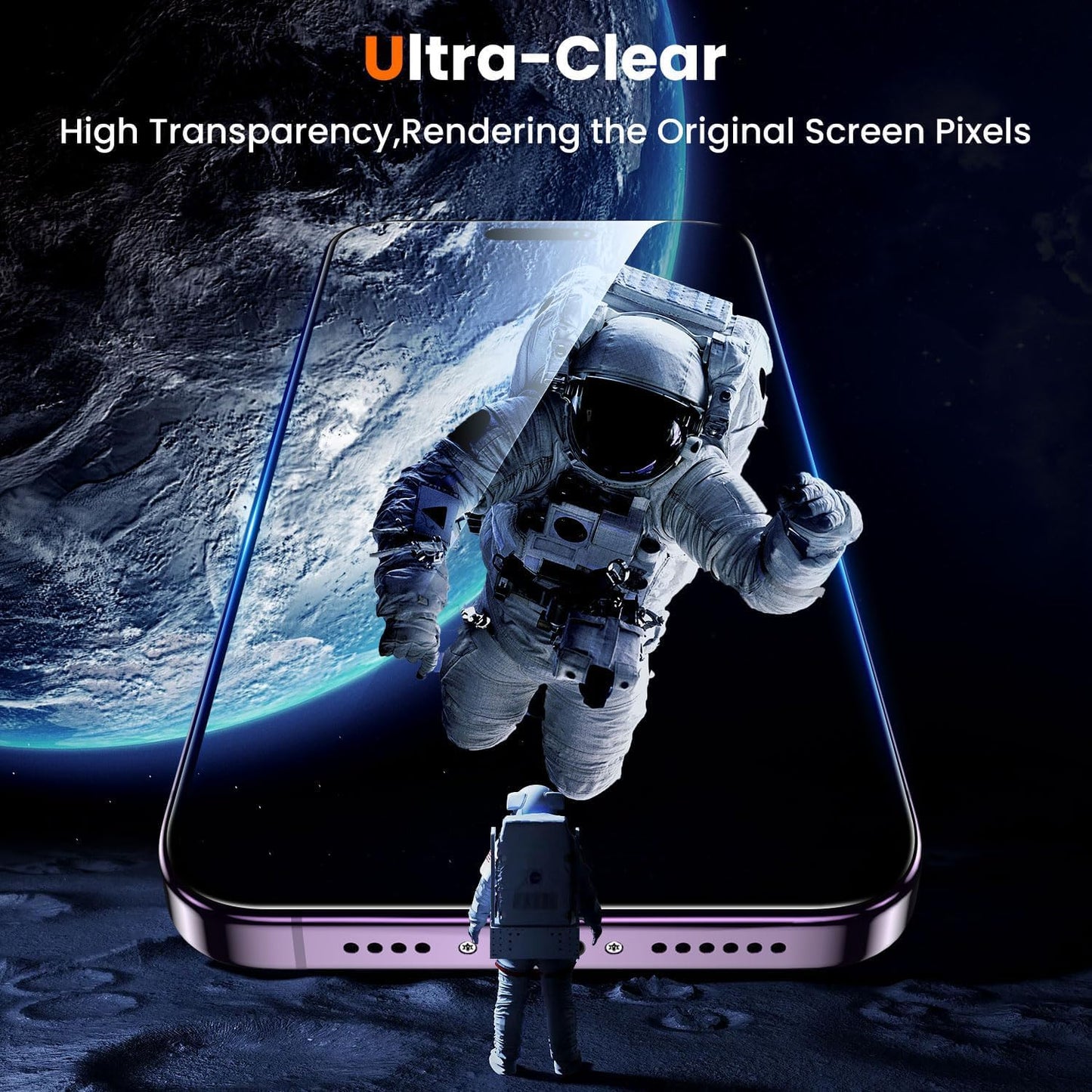 DABEN NovaArmour Tempered Glass Screen Protector Guard for iPhone 14 Pro Max, ESD - 1 Pack