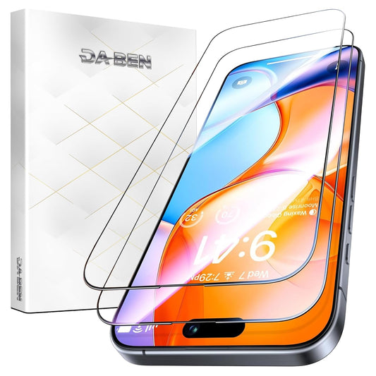 DABEN NovaArmour Tempered Glass Screen Protector Guard for iPhone 16 Pro, ESD - 1 Pack