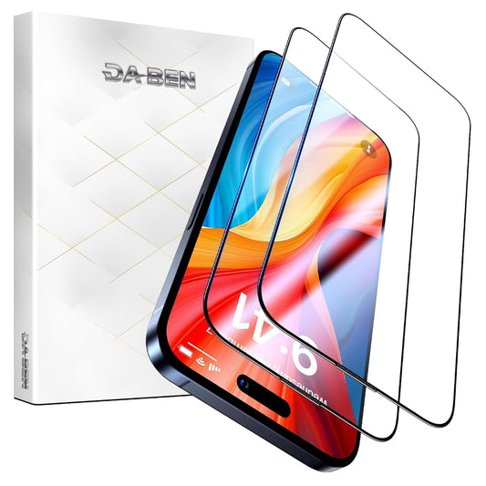 DABEN NovaArmour Tempered Glass Screen Protector Guard for iPhone 15 Pro Max, ESD - 1 Pack