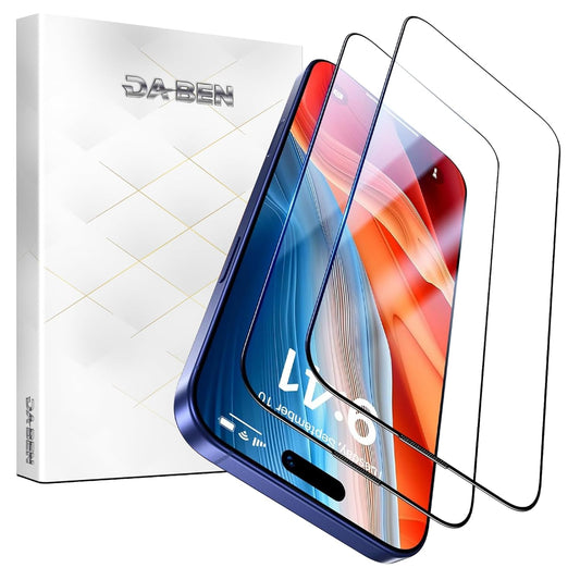 DABEN NovaArmour Tempered Glass Screen Protector Guard for iPhone 16 Plus/iPhone 15 Plus, ESD - 1 Pack